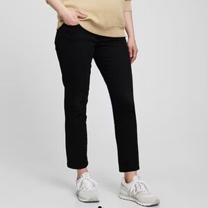 Gap Maternity Black Full Panel Slim Straight Jeans | Size 29/8 long